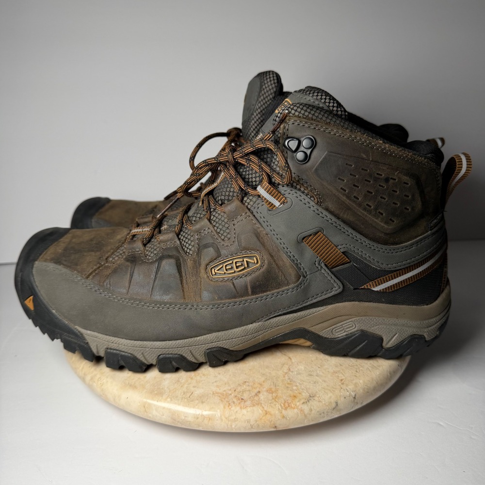 KEEN Targhee III Mid Waterproof Hiking Boots 14 Wide Bison Mulch 1018596